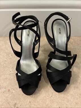 Apt. 9 Black Strappy High Heels